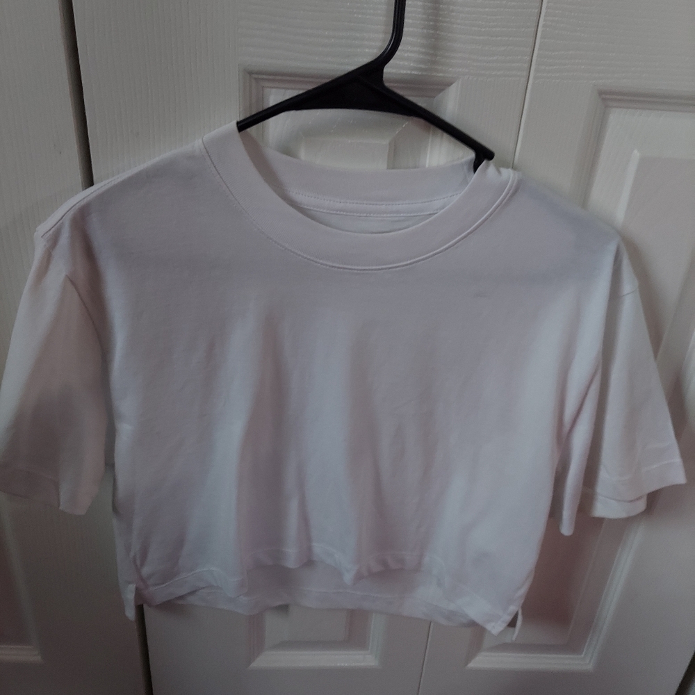 White cropped top size S
